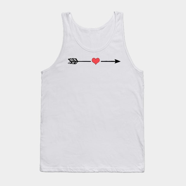 Arrows and heart Tank Top by TimmyTurner1